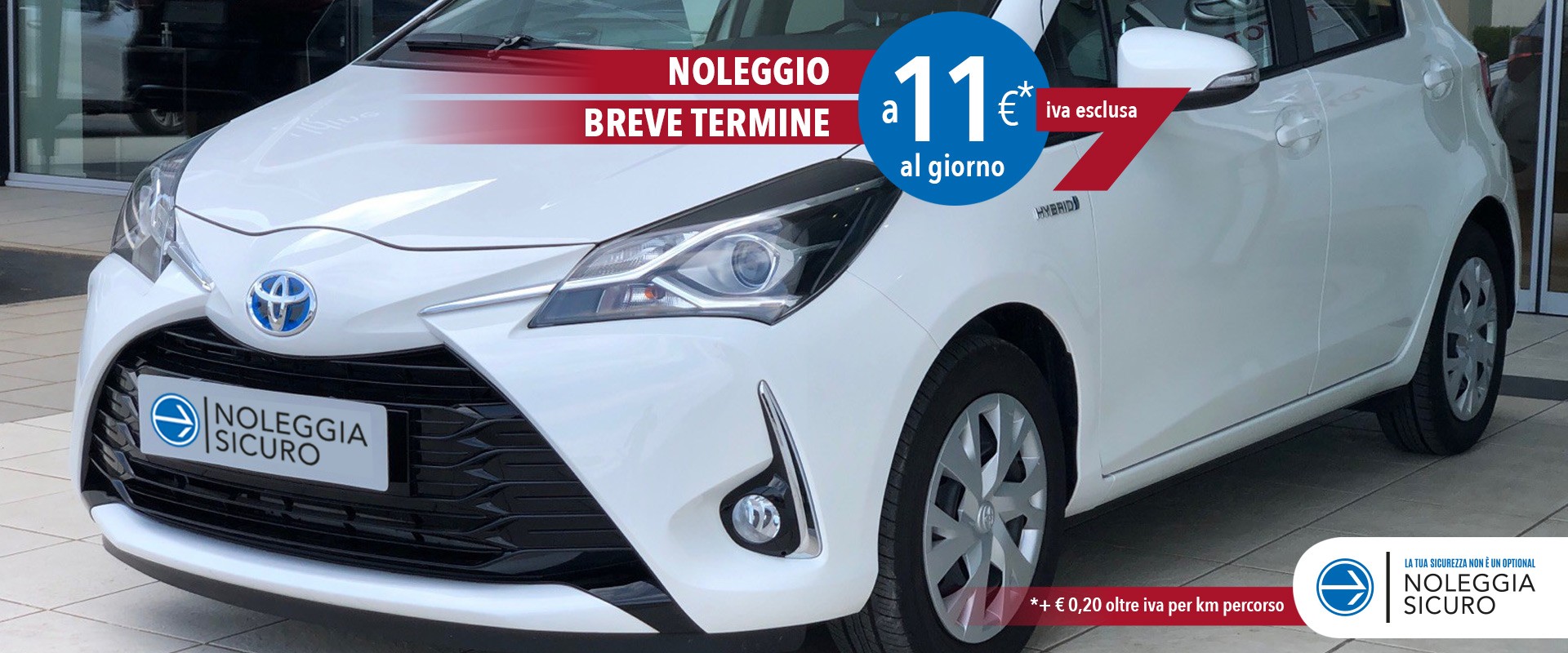 Noleggio breve termine Toyota Yaris Hybrid